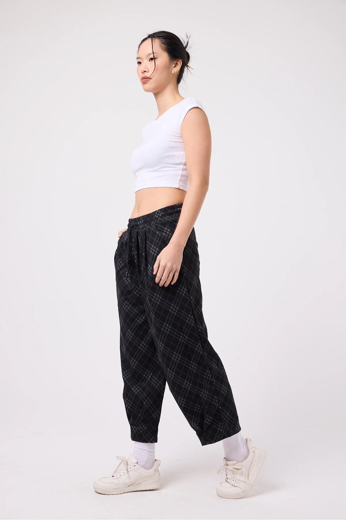 Gri Sokak Tarzı Baggy Paça Detaylı Pantolon - Mexico Superblue