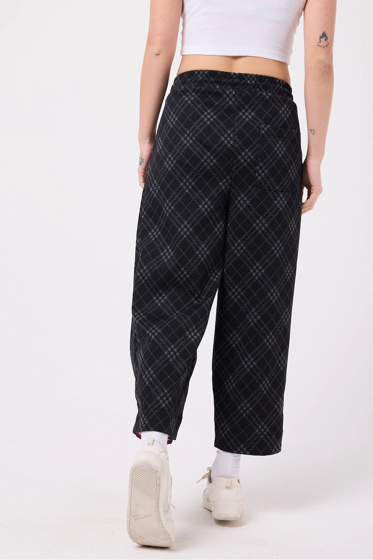Gri Sokak Tarzı Baggy Paça Detaylı Pantolon - Mexico Superblue