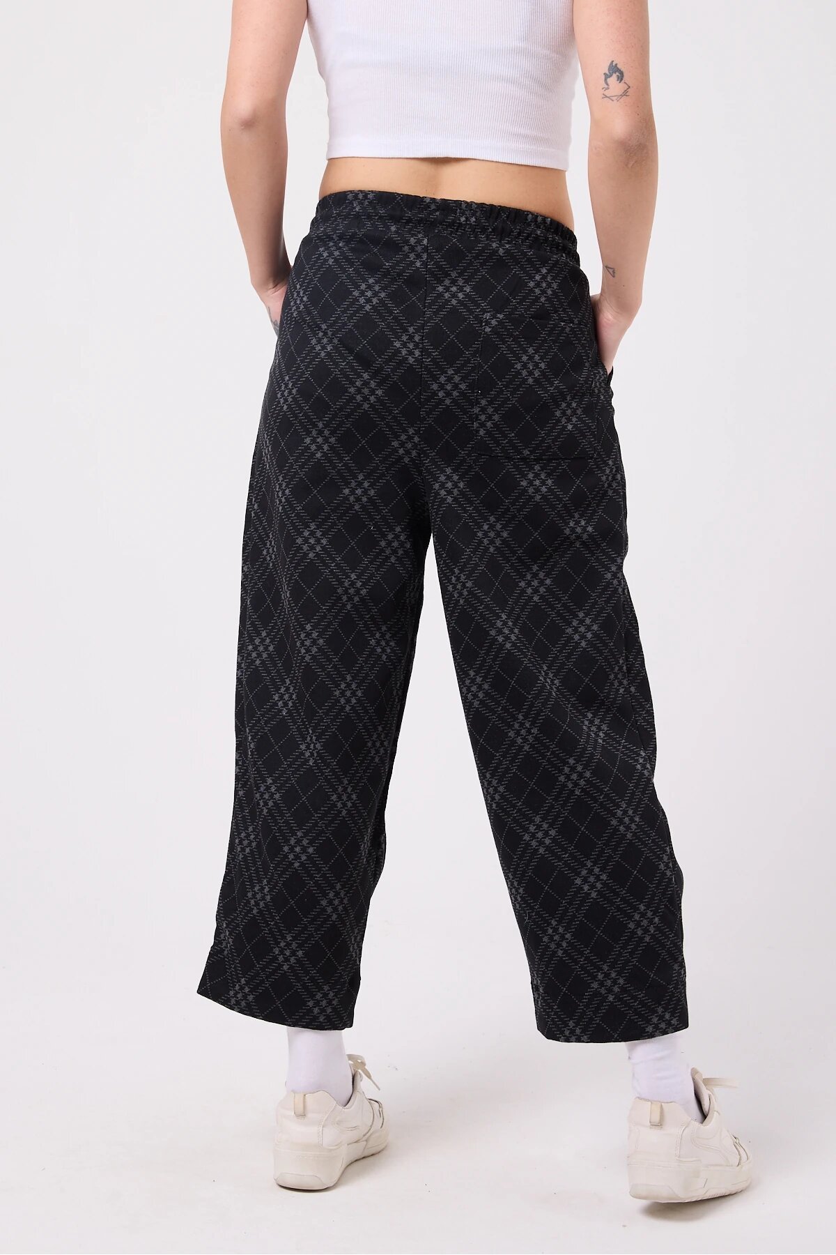 Gri Sokak Tarzı Baggy Paça Detaylı Pantolon - Mexico Superblue