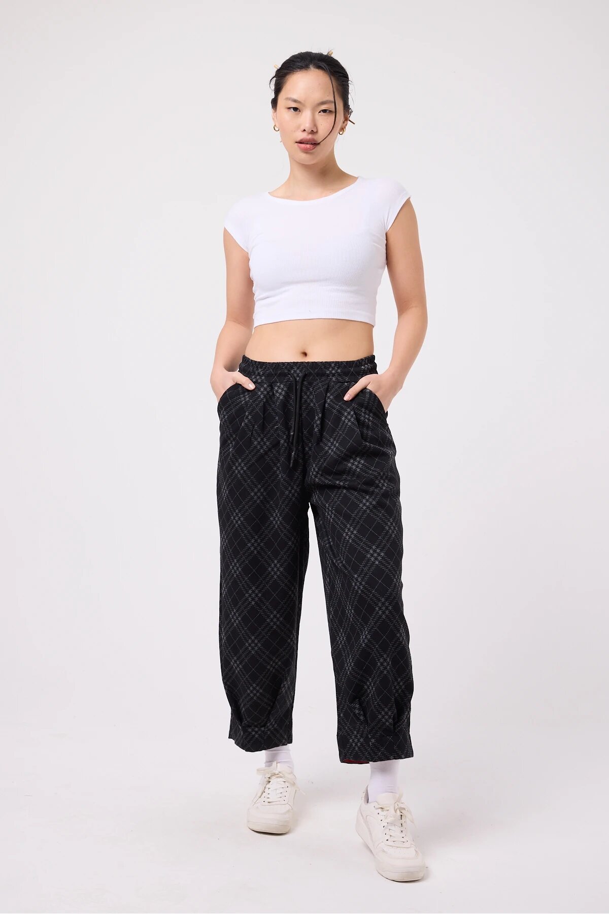 Gri Sokak Tarzı Baggy Paça Detaylı Pantolon - Mexico Superblue