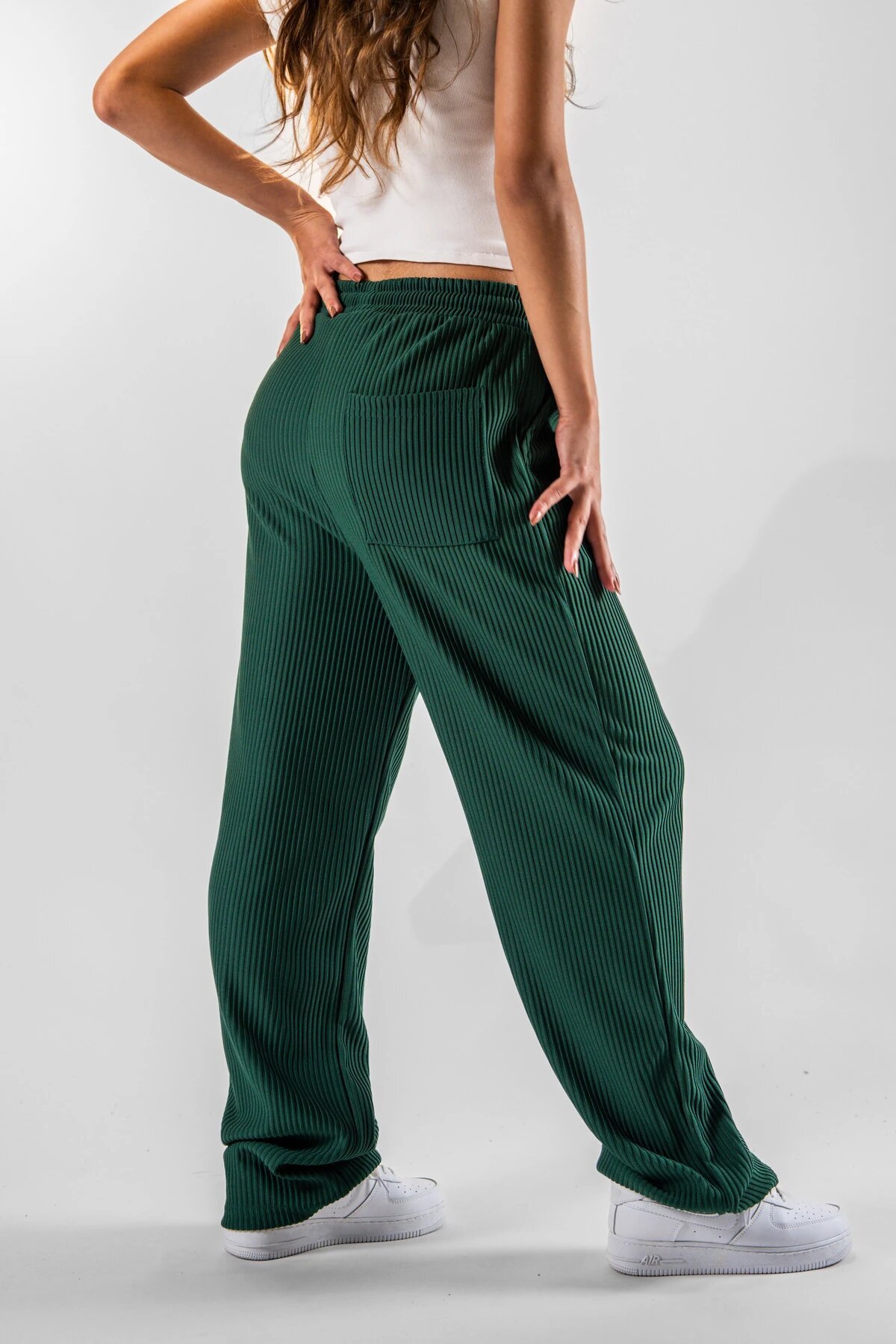 Haki Fitilli Baggy Pantolon - Mexico Superblue