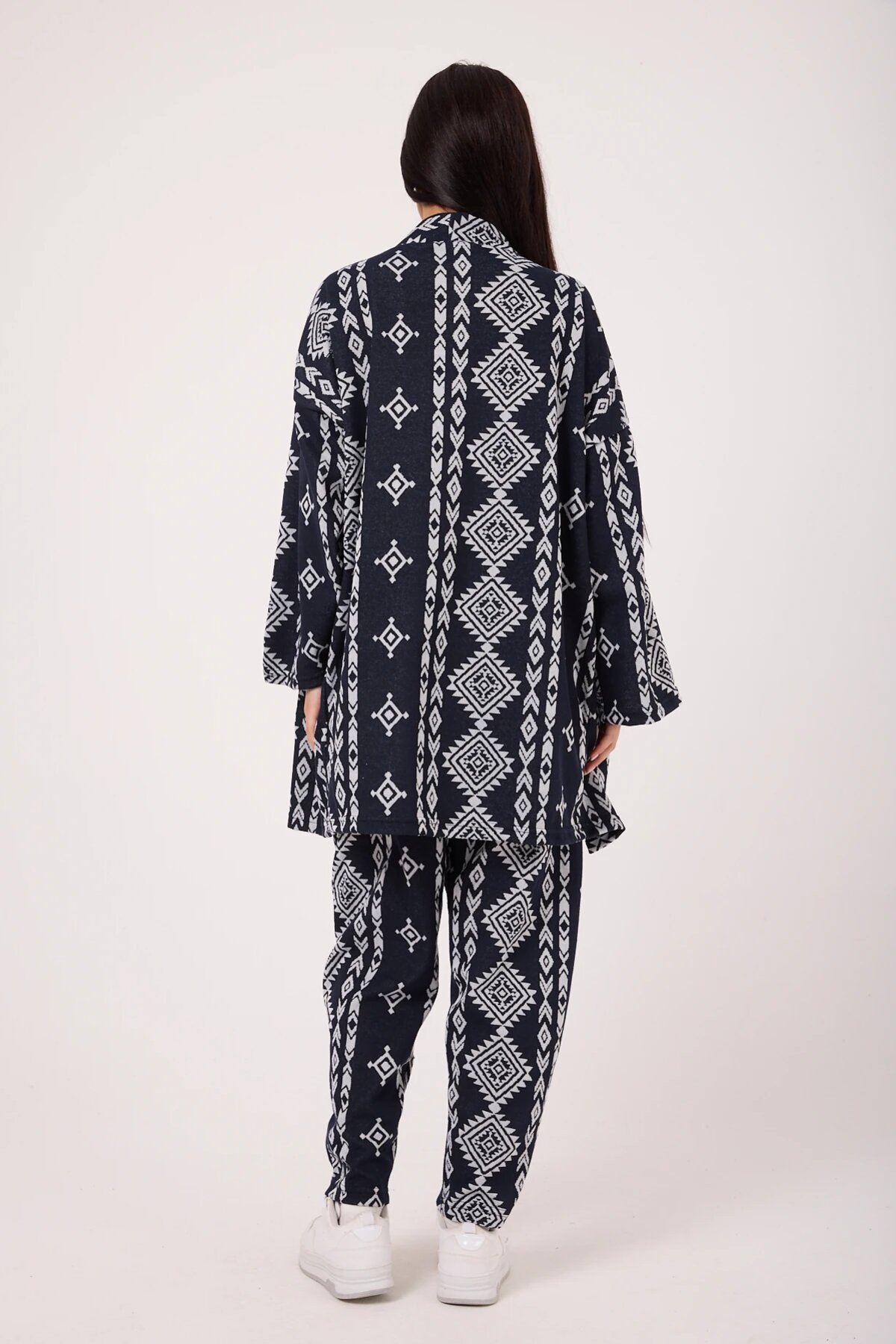 Lacivert Yeni Stil Japanese Style Kimano Pantolon - Mexico Superblue