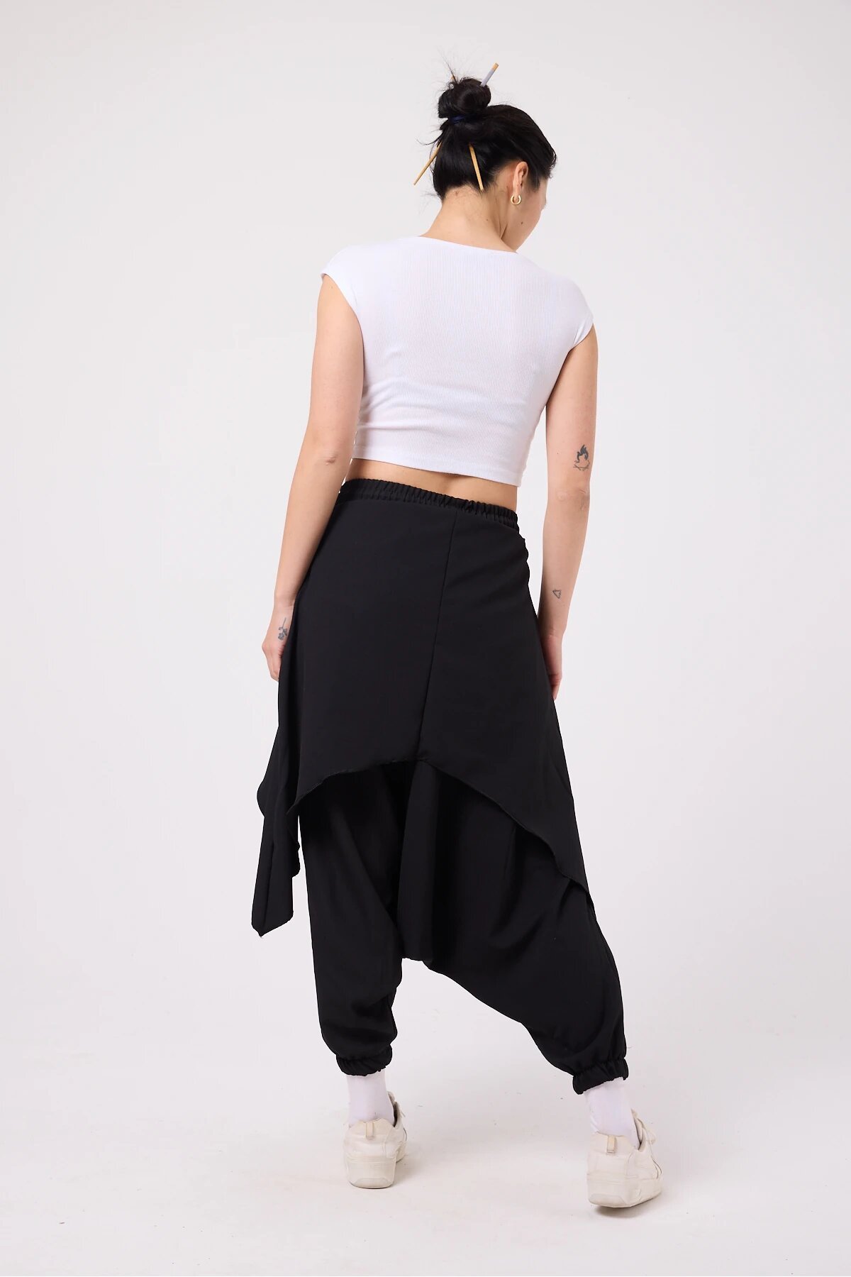 Japanese Style Hakama Samurai Pants - Black - Mexico Superblue
