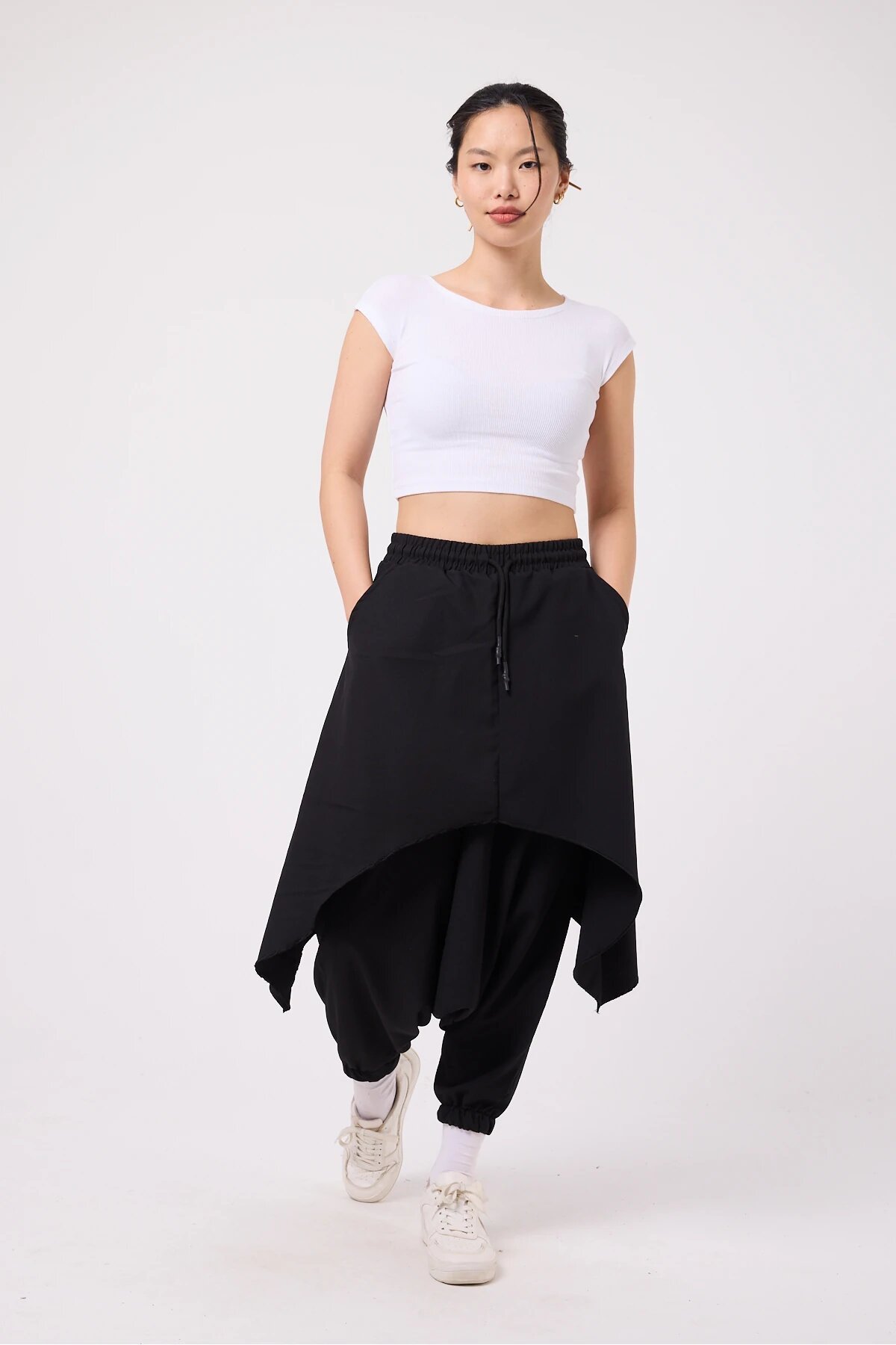 Japanese Style Hakama Samurai Pants - Black - Mexico Superblue