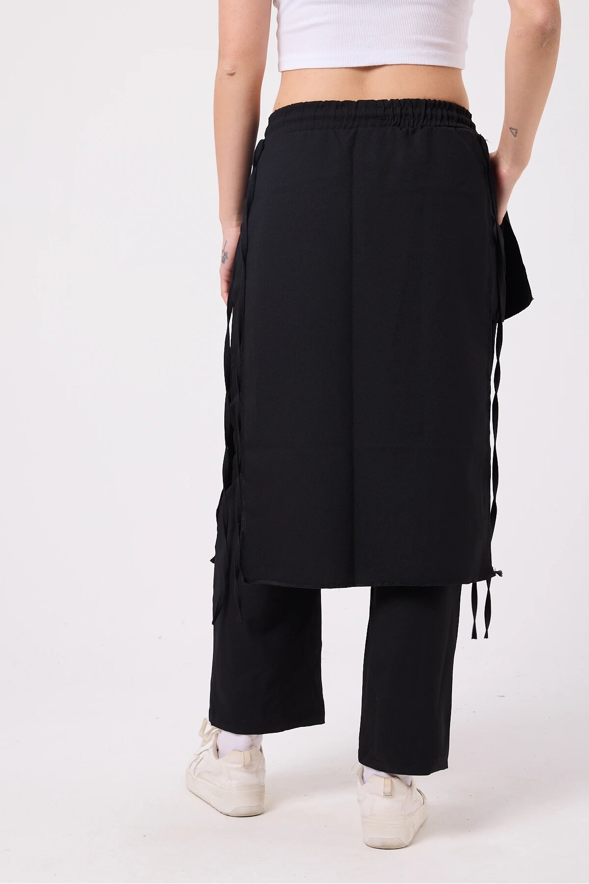 New Generation Japanese Style Hakama Samurai Pants - Black - Mexico Superblue