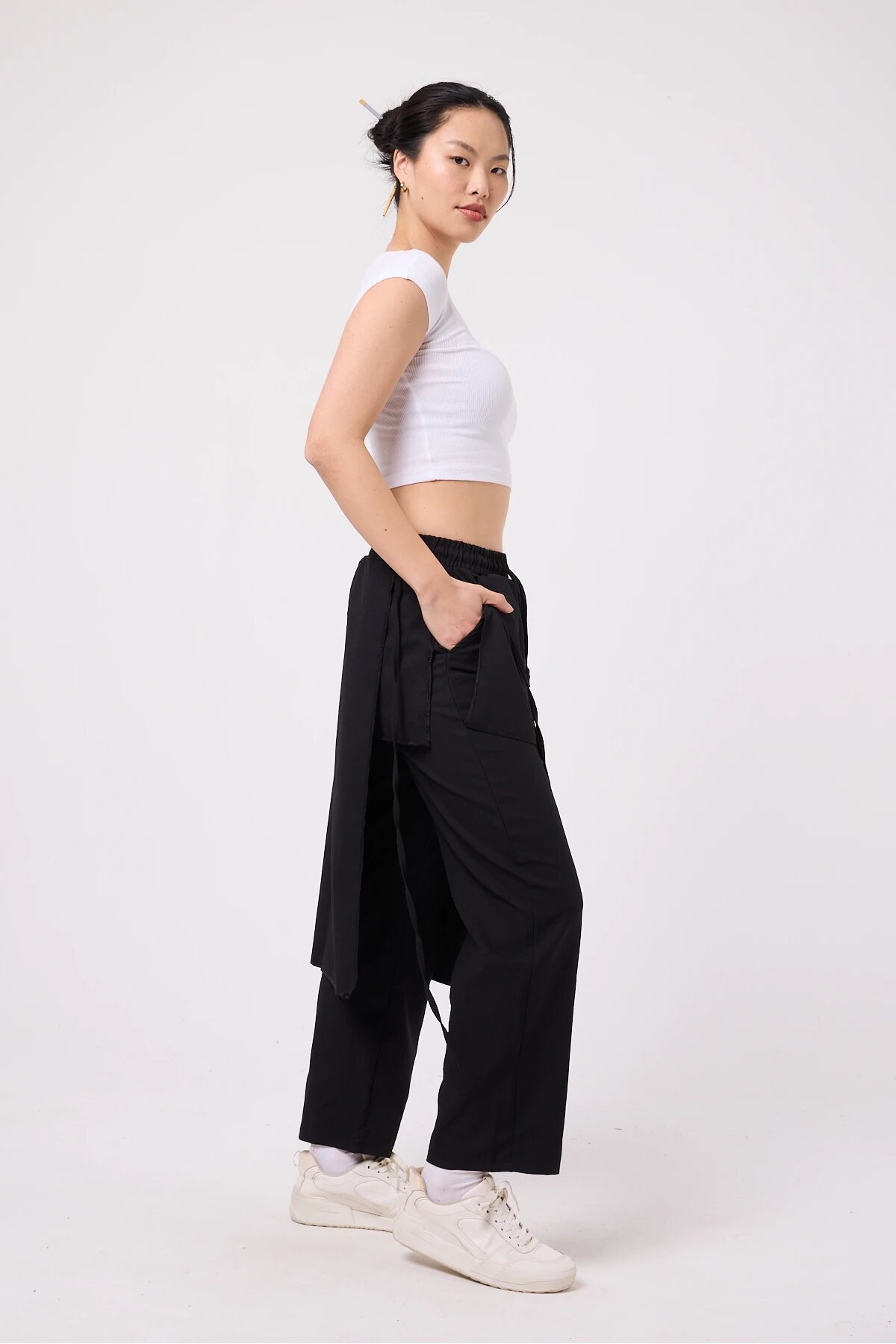 New Generation Japanese Style Hakama Samurai Pants - Black - Mexico Superblue