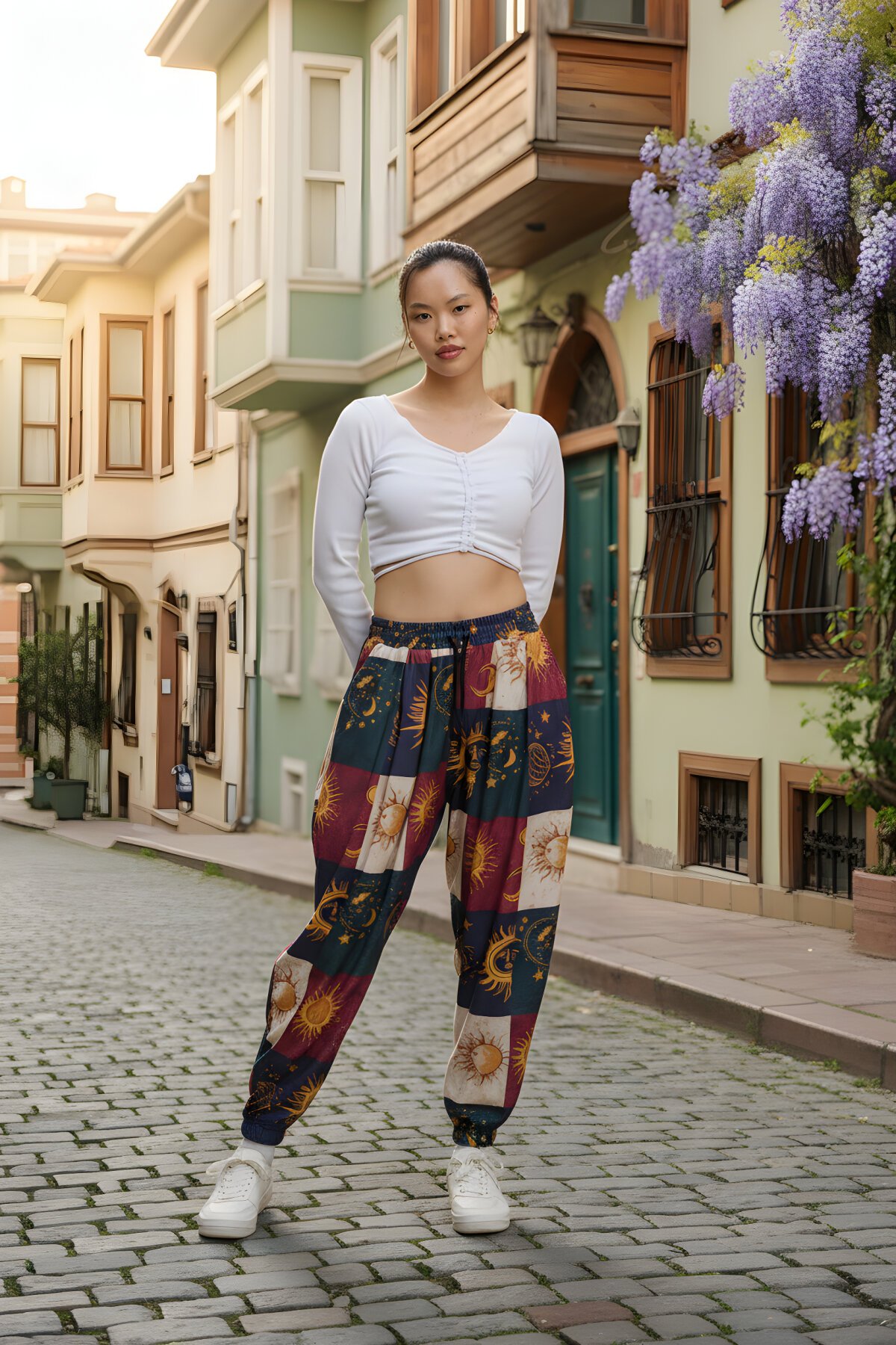 بنطلون شروال رياضي أخضر مطبوع قماش بورومجيك - Mexico Superblue