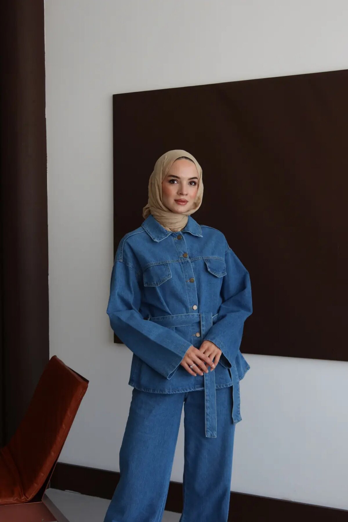Açık Mavi Premium Kot İkili Takım - Misskayle