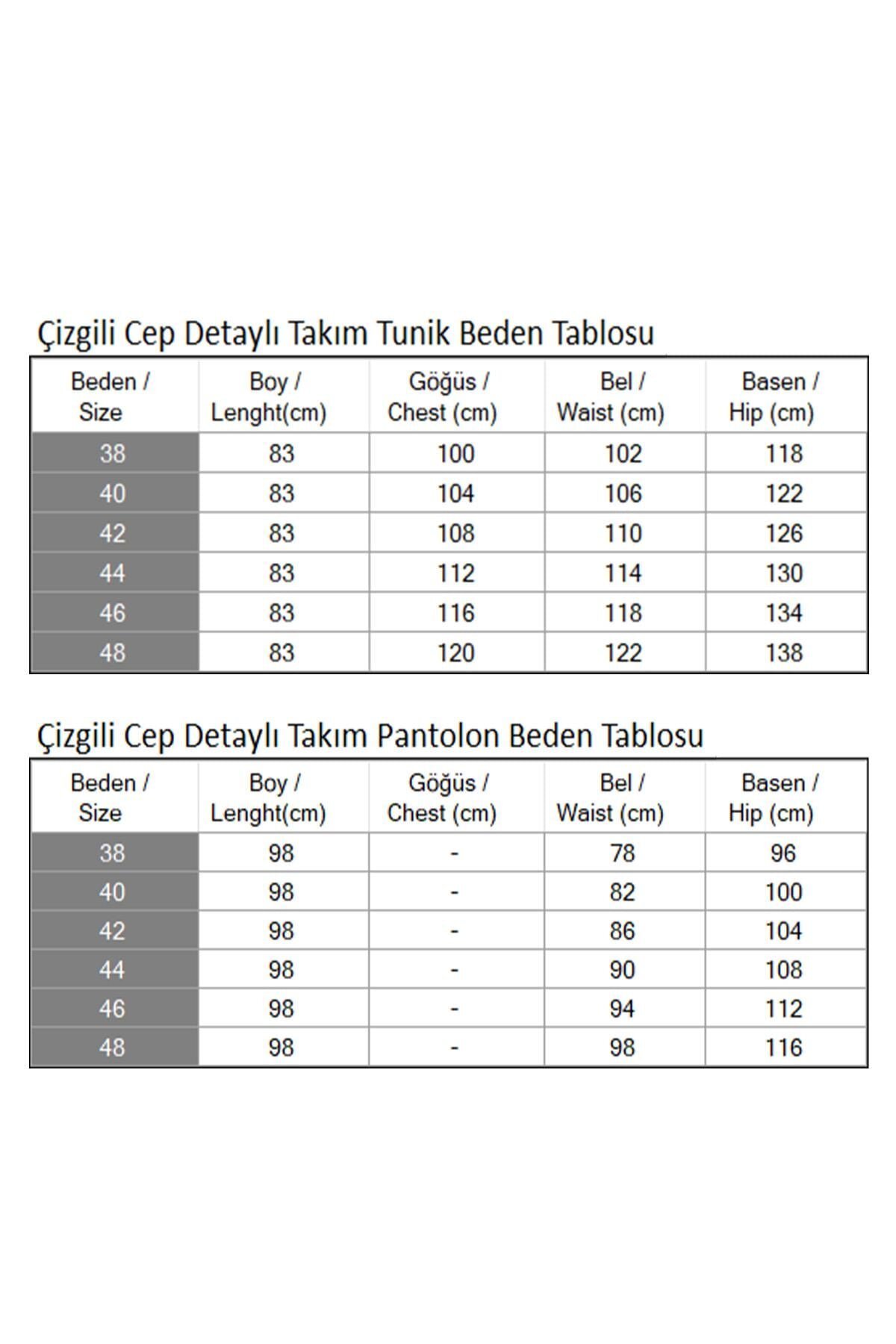 Bordo Çizgili Cep Detaylı Takım - Modamihram