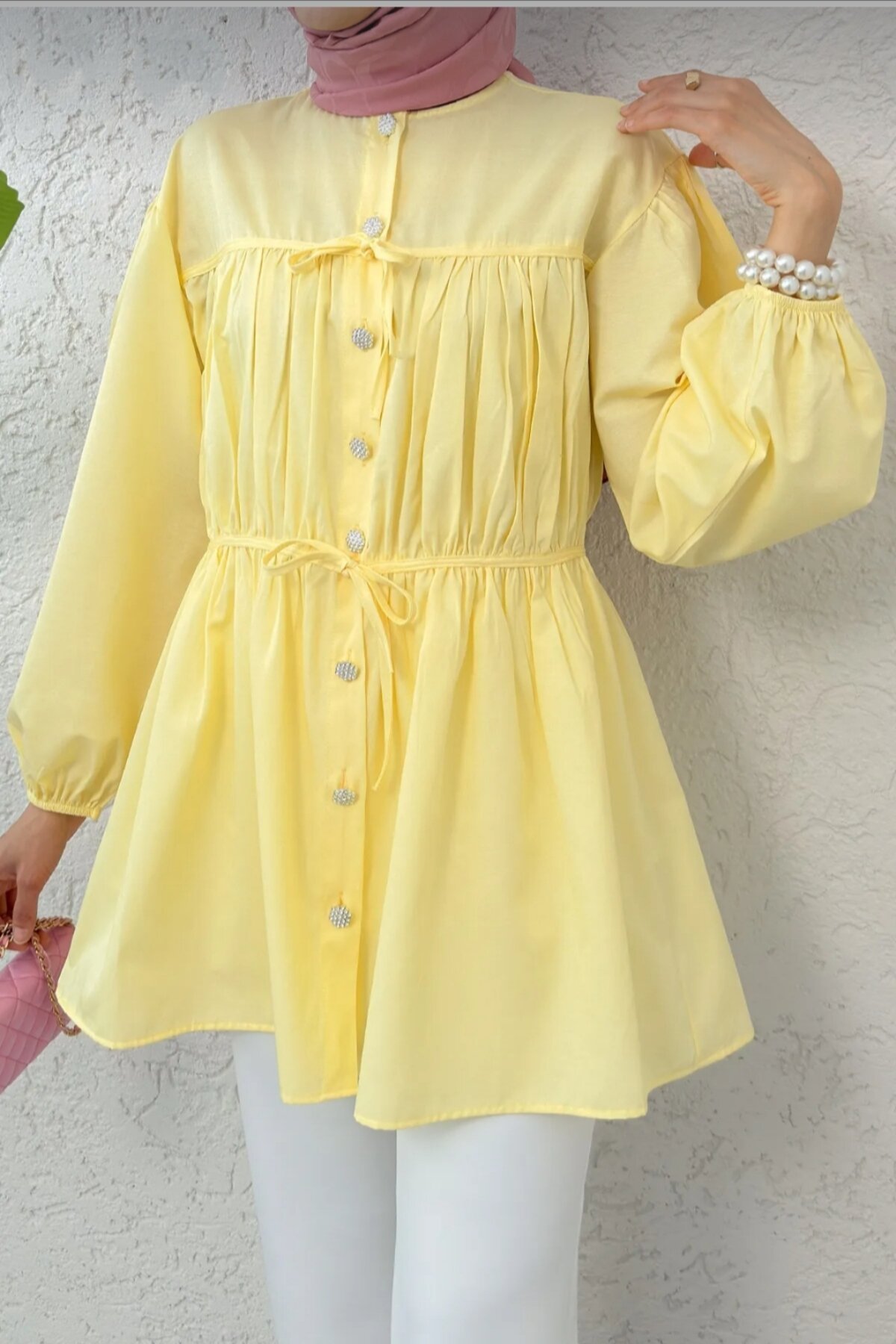 Tunic Shirt - Yellow - Safgiyim44
