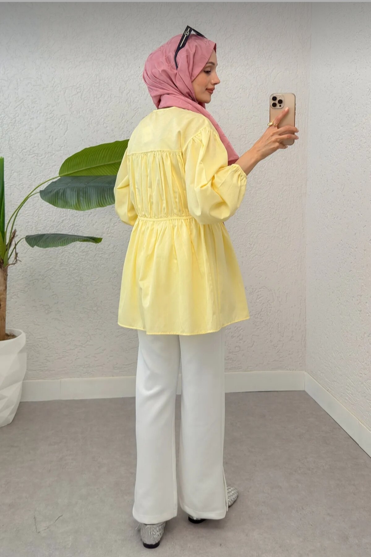 Tunic Shirt - Yellow - Safgiyim44