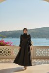 Siyah Mimoza Abiye Elbise