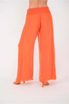 Turuncu Korsajlı İpek Wes Pantolon