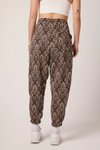 Bej Desenli Jakar Sokak Tarzı Spor Şalvar Pantolon