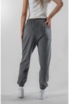 Füme Gri Jogger Paçası Lastikli Pantolon