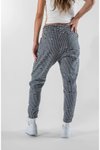 Gri Jakar Jogger Paçası Lastikli Pantolon