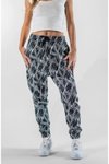 Gri Jakar Jogger Paçası Lastikli Pantolon