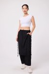 Siyah Yeni Nesil Japanense Style Hakama Samuray Pantolon