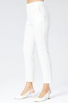 Ekru Klasik Dar Paça Bilek Boy Havuç Pantolon