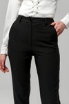 Siyah Klasik Dar Paça Bilek Boy Havuç Pantolon