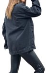 Siyah Oversize Kot Ceket