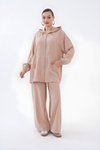 Bej Oversize Modal İkili Takım