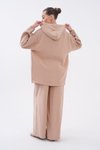 Bej Oversize Modal İkili Takım