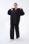Siyah Oversize Modal İkili Takım