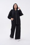 Siyah Oversize Modal İkili Takım