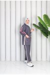 Gri Spor Şık ve Rahat Takım