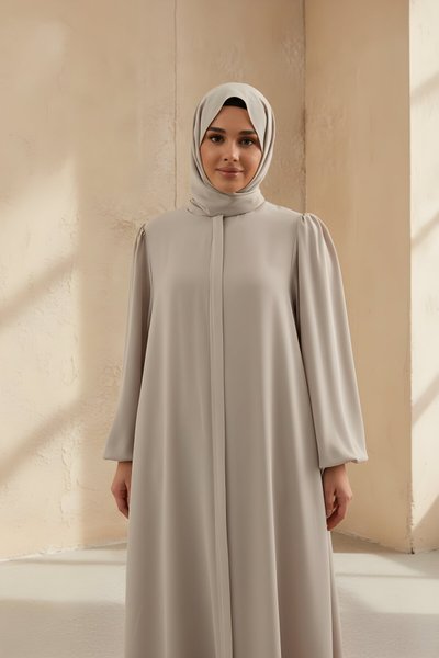 شال حرير المدينة بيج