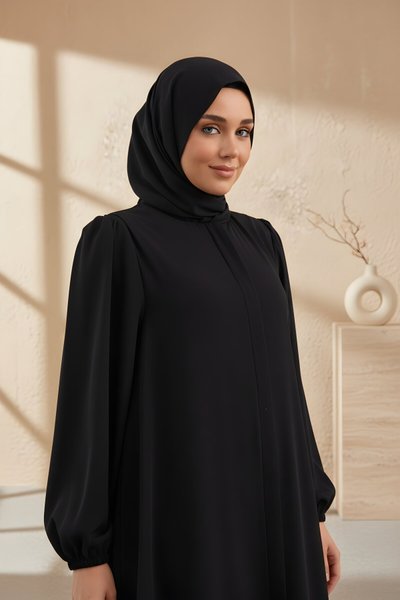 Lacivert Medine İpeği Eşarp