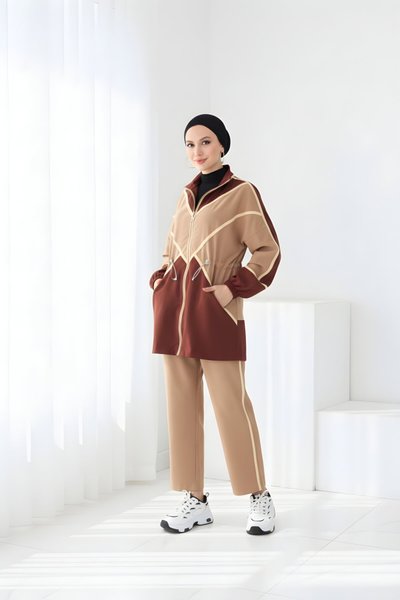 Krem Şık ve Rahat Spor İkili Takım