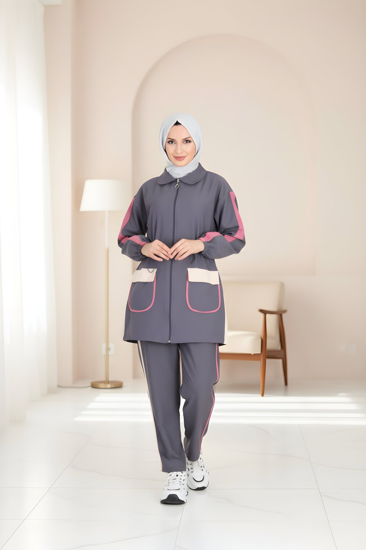 Gri Spor Şık ve Rahat Takım - ZARERA