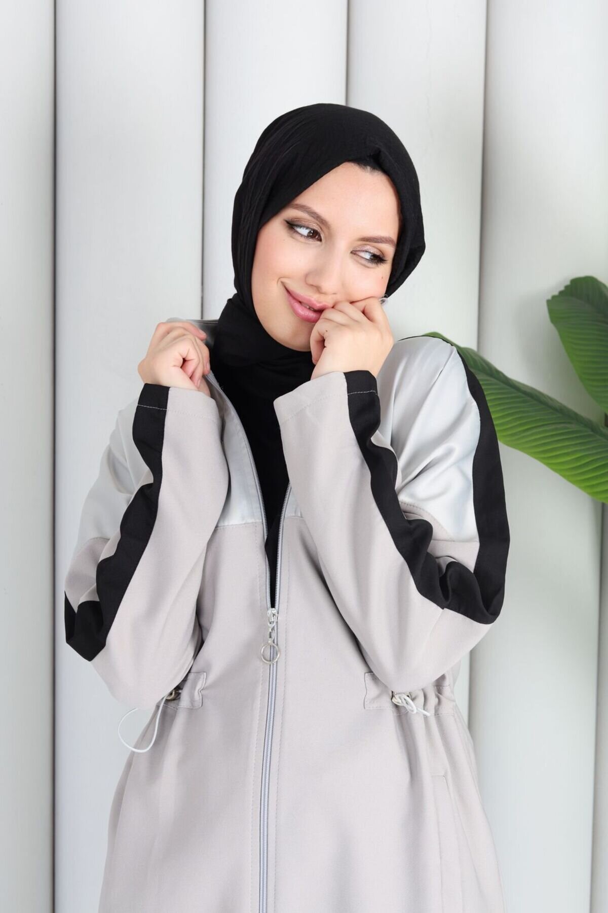 Comfortable Casual Chic Modest Set - Grey - ZARERA