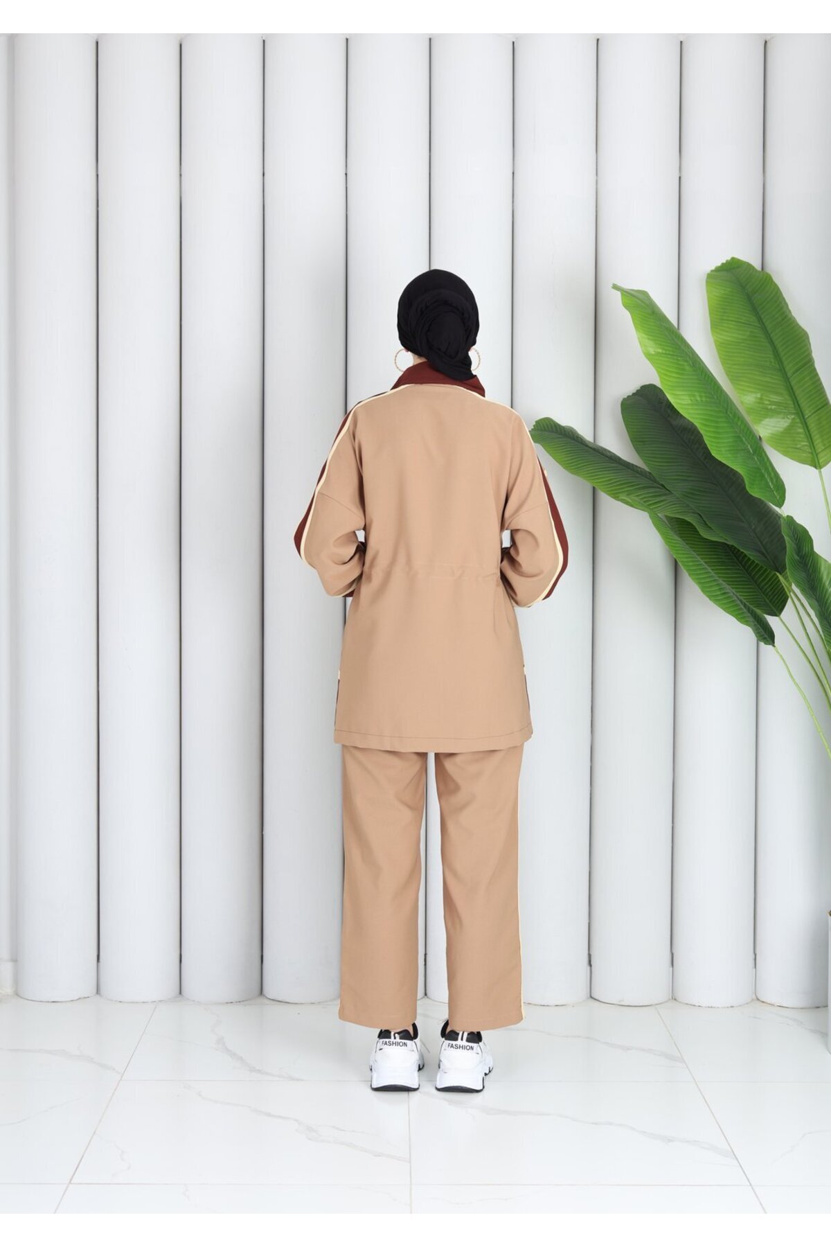 Stylish Comfortable Sporty Two-Piece Set - Cream - ZARERA