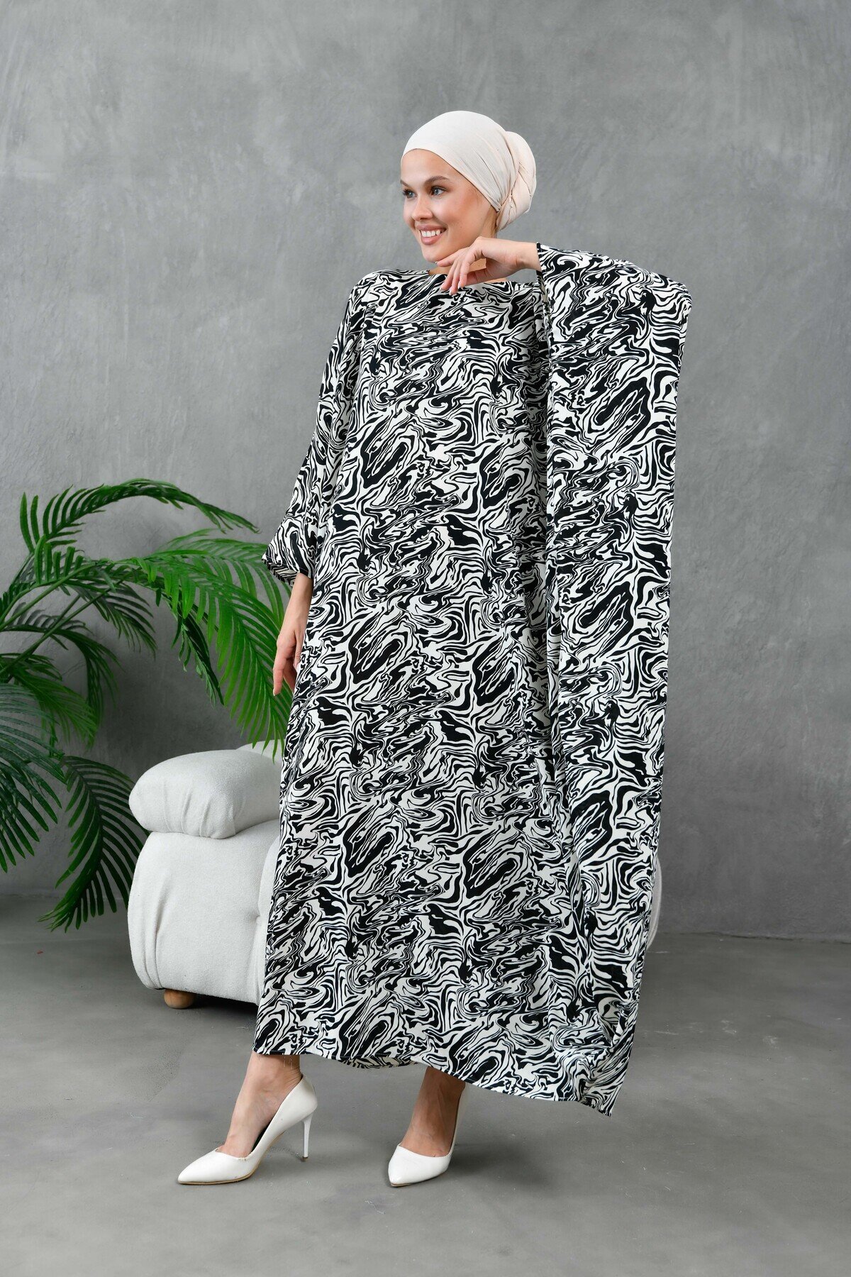 Black Dress Abaya - Black - Fzd Filizzade