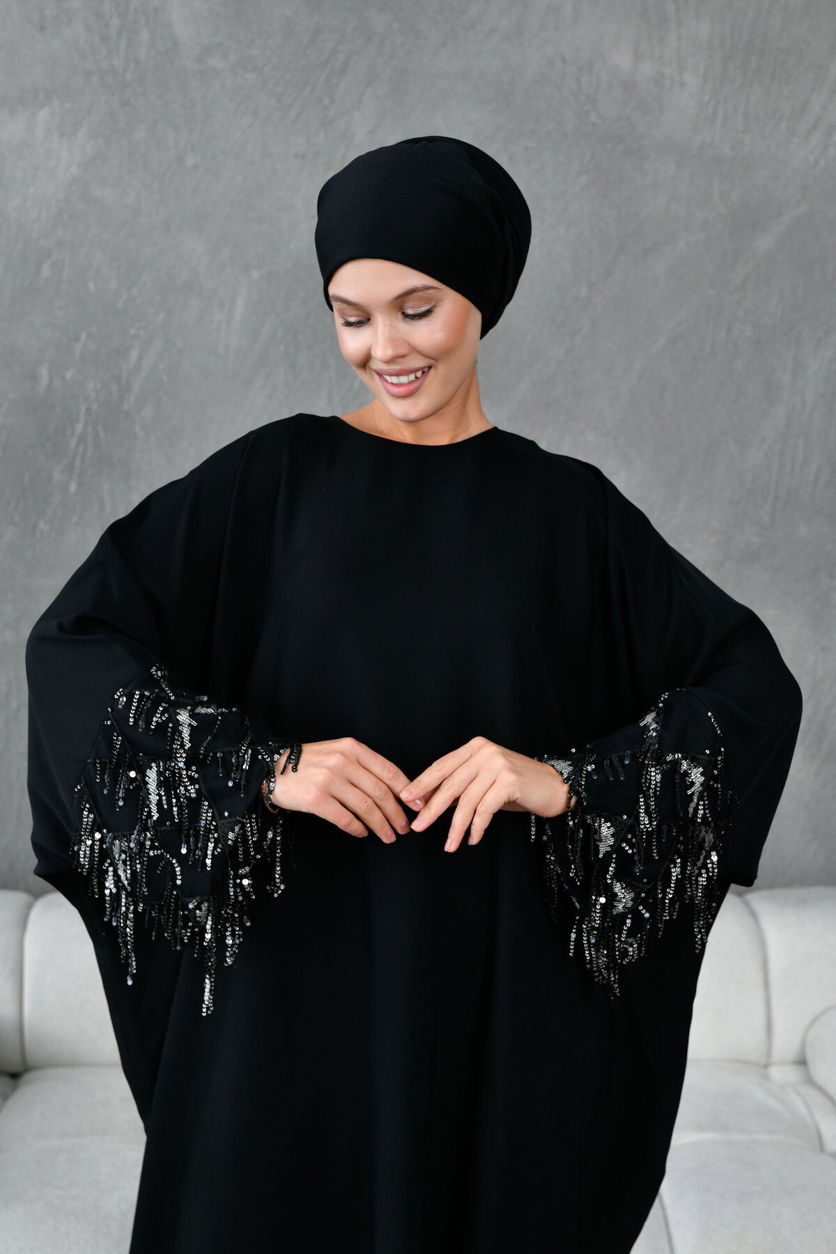 Modest Abaya - Black - Fzd Filizzade