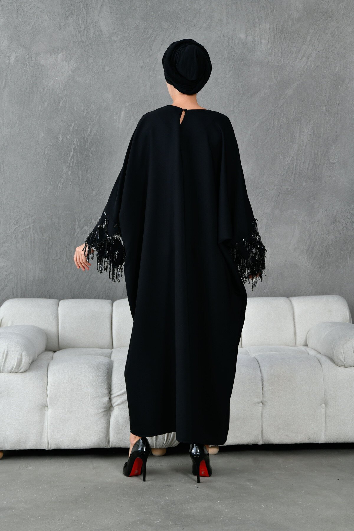 Modest Abaya - Black - Fzd Filizzade