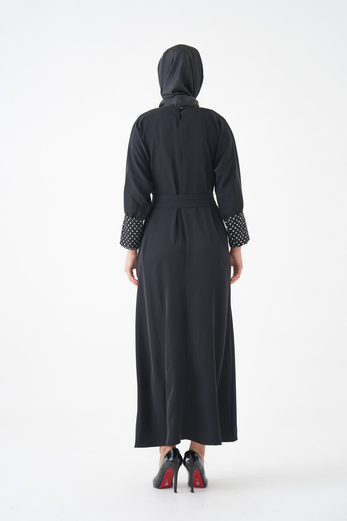 Silver Cuff Accessory Dress - Black - Fzd Filizzade
