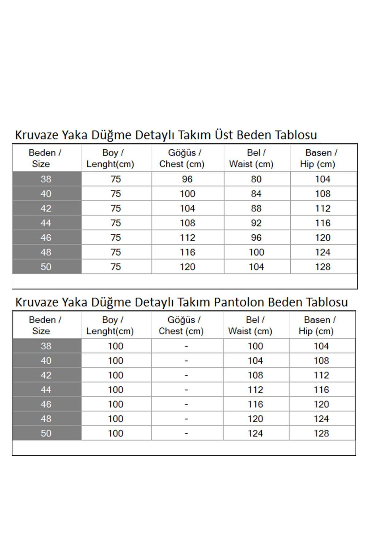 Gri Kruvaze Yaka Düğme Detaylı İkili Tesettür Takım - Modamihram