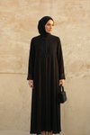 Siyah Mevlana Taşlı Ferace