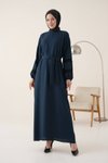 Modest Dress - Navy Blue