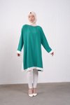 Yeşil Garnili Salaş Tunik