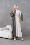 Haki Bej Garnili Salaş Elbise