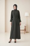 Accessory Cuff Dress - Khaki