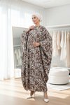 Dress-Style Abaya - Brown