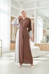 Relaxed-Fit Abaya - Brown