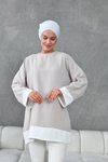 Bej Garnili Tunik