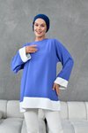 İndigo Garnili Tunik